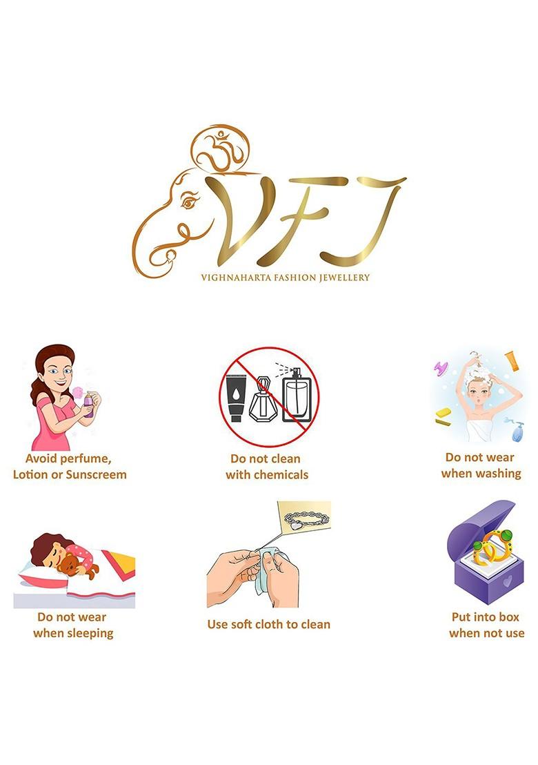 Set Of 2 Gold Plated Pearls Beaded Ring Nosepin