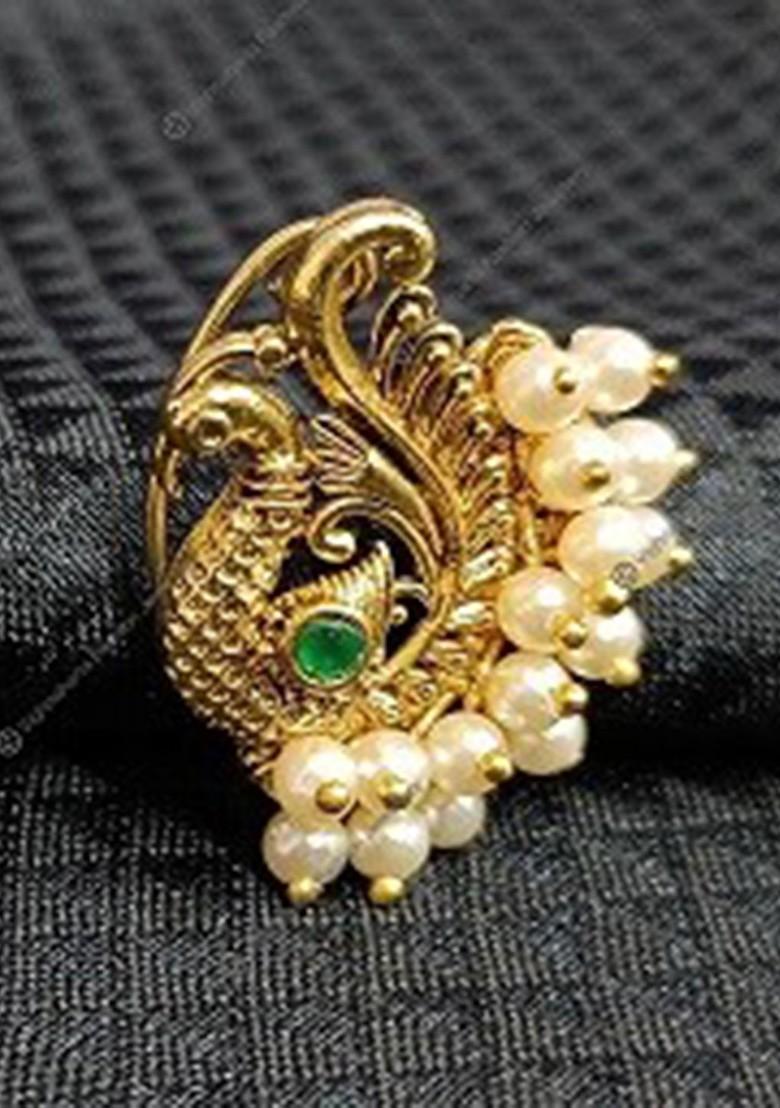 Set Of 2 Gold Plated Studded Nosepins