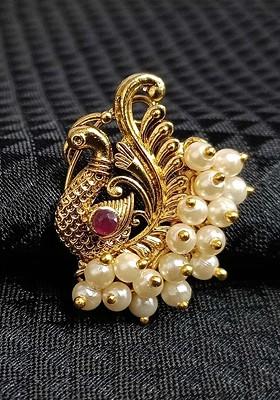 Set Of 2 Gold Plated Studded Nosepins