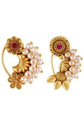 Set Of 2 Gold Plated Studded Nosepins