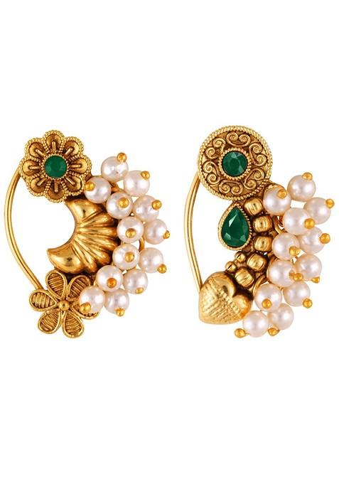 Set Of 2 Gold Plated Insert Nosepin