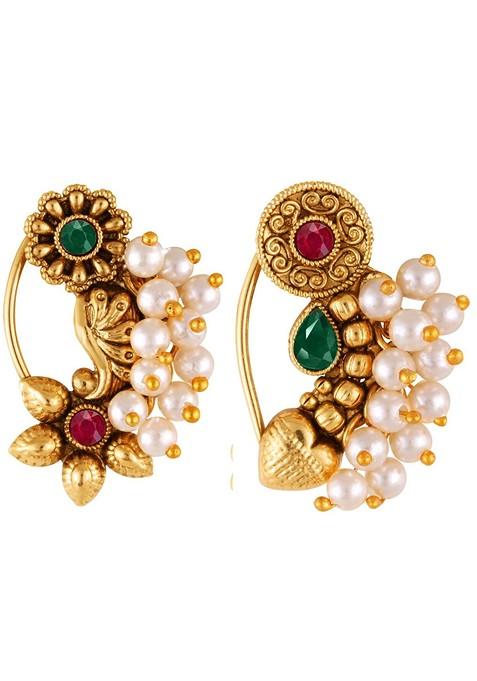 Set Of 2 Gold Plated Insert Nosepin
