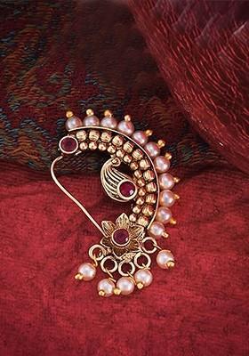 Gold Plated Cubic Zirconia Studded Nosepin
