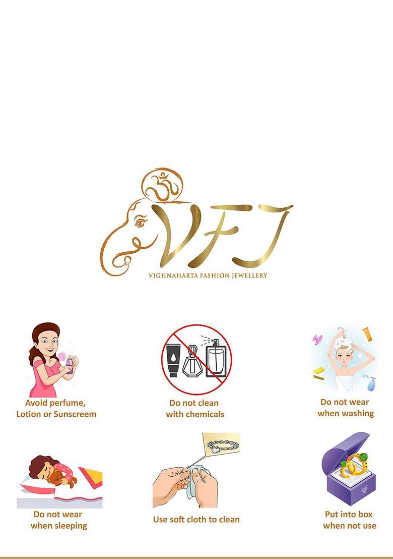 Set Of 2 Gold Plated Meenakari Pearls Ring Nosepin