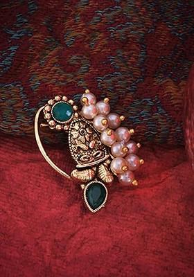 Gold Plated Cubic Zirconia Studded Nosepin
