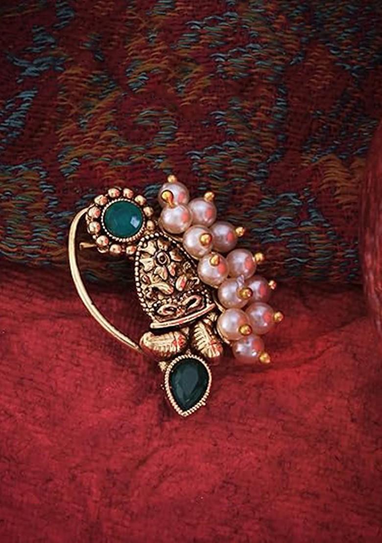 Gold Plated Cubic Zirconia Studded Nosepin