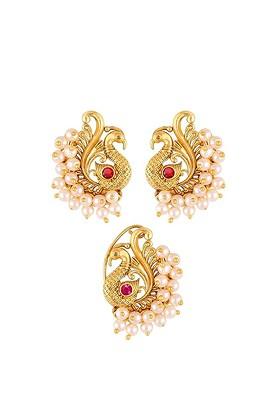 Gold Plated Cubic Zirconia Stud Nosepin