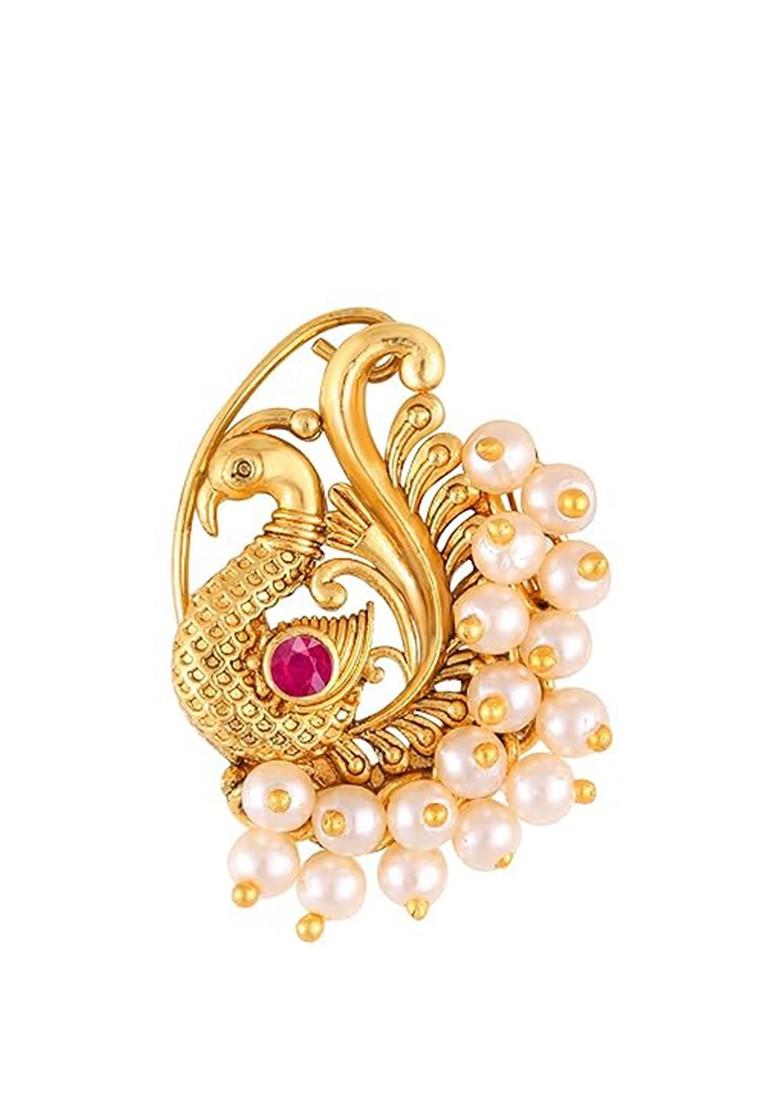 Gold Plated Cubic Zirconia Stud Nosepin