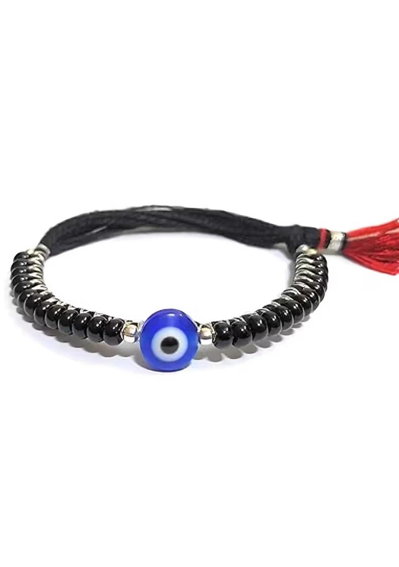 Black Evil Eye Beads Anklet