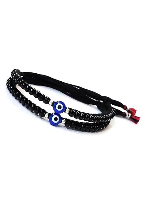 Black Evil Eye Beads Anklet