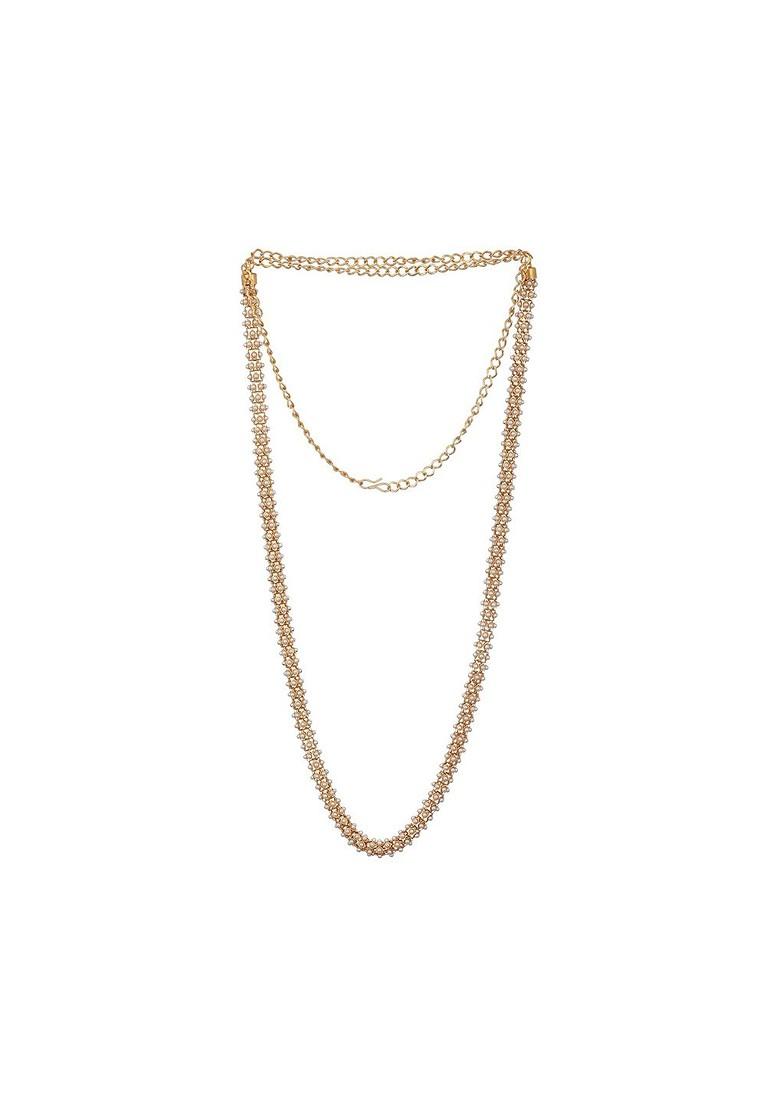 Gold Plated Pearl Beaded Waist Belt