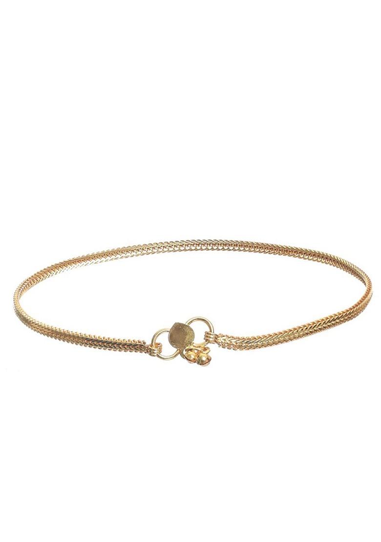 Set Of 2 Gold Plated Anklets