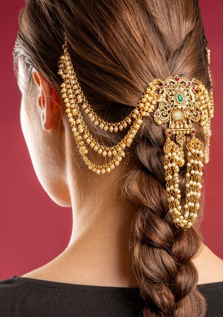Women Embellished Hair Accessory Set - Indya