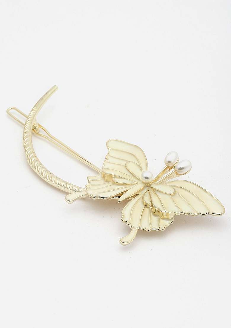 Women Embellished Tic Tac Hair Clip - Indya
