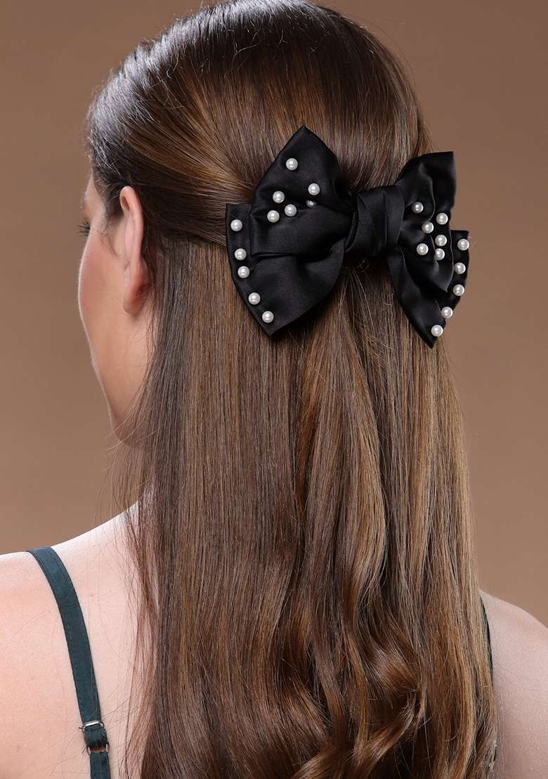 Women Embellished French Barrette Clip - Indya
