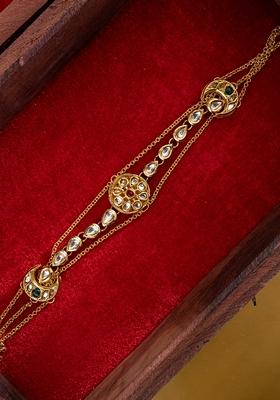 Gold Plated Kundan Stone Studded Matha Patti