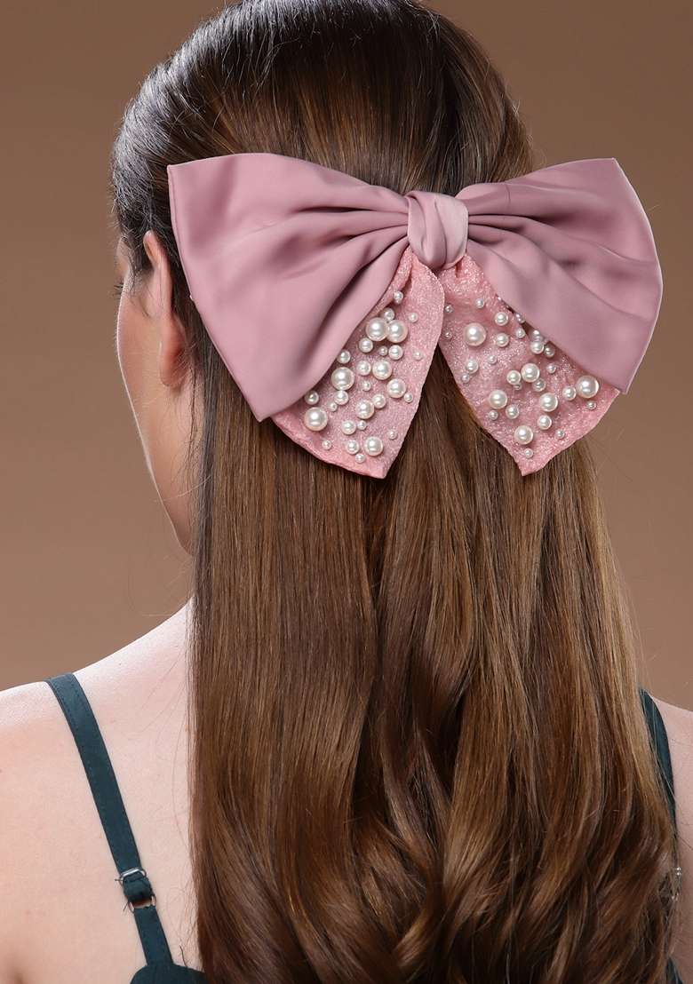 Women Embellished Tic Tac Hair Clip - Indya