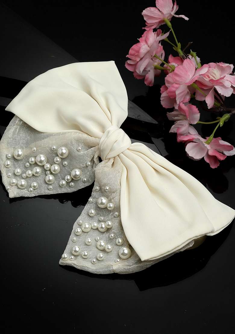 Women Embellished French Barrette Clip - Indya