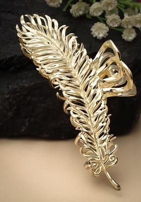 18Kt Gold Plated Stainless Steel Tarnish Free Waterproof Embellished Claw Clip