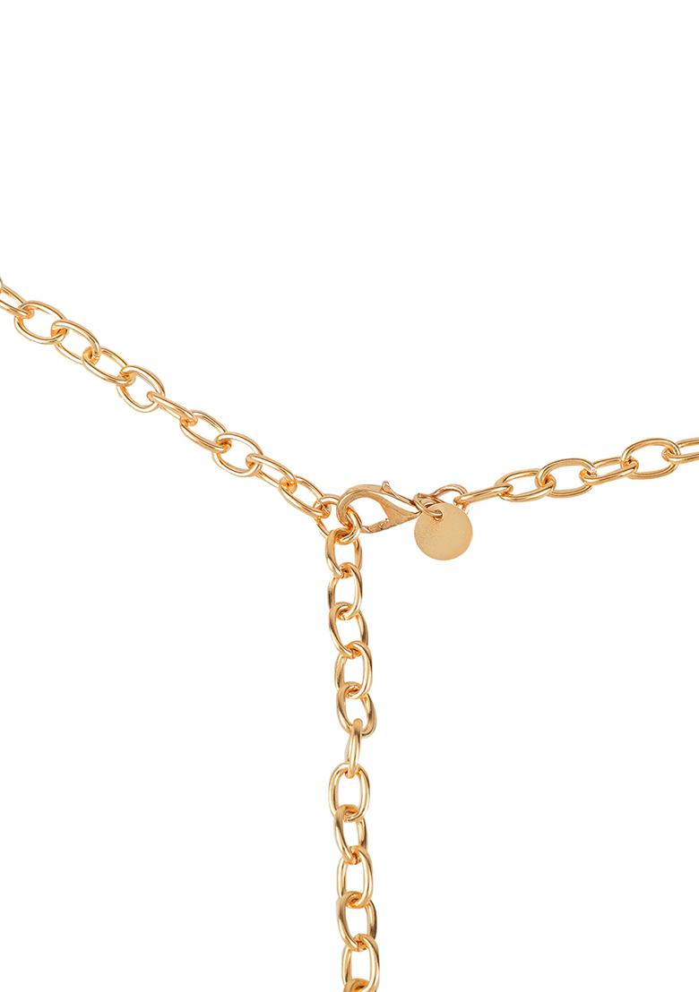 Women Gold Toned Chain Belt - Indya