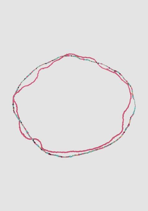 Pink Blue Layered Waist Chain