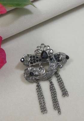 Black Platinum Plating Zinc Alloy Brooch