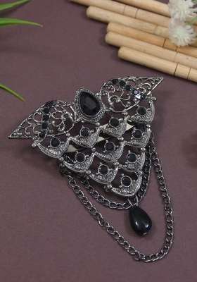 Black Platinum Plating Zinc Alloy Brooch