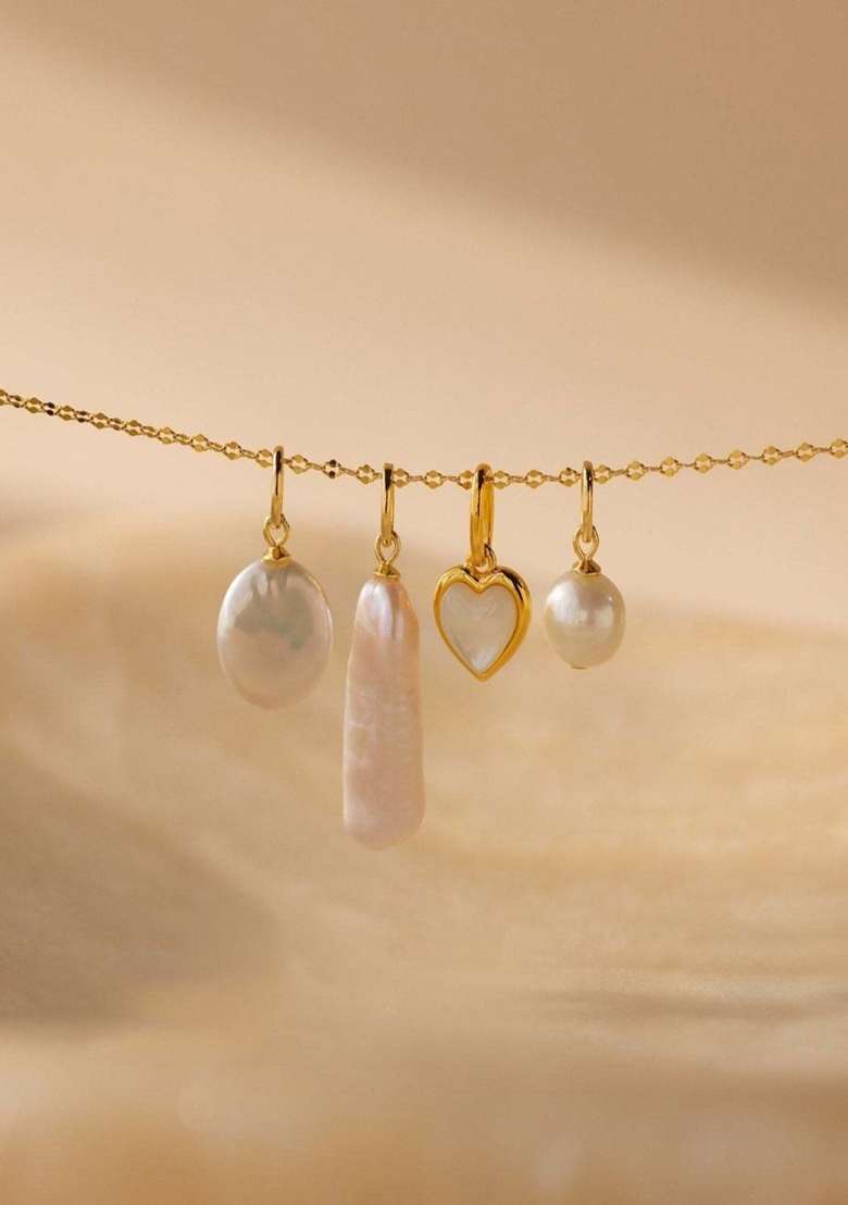 White Preminum Stainless Steel Charm For Women - Indya