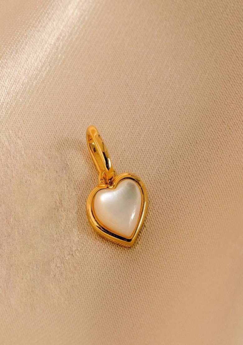 White Preminum Stainless Steel Charm For Women - Indya