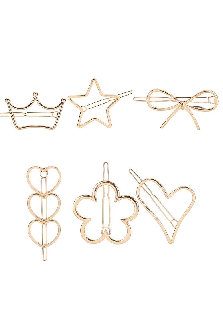 Gold Plated Metal Hair Accessorries - Indya