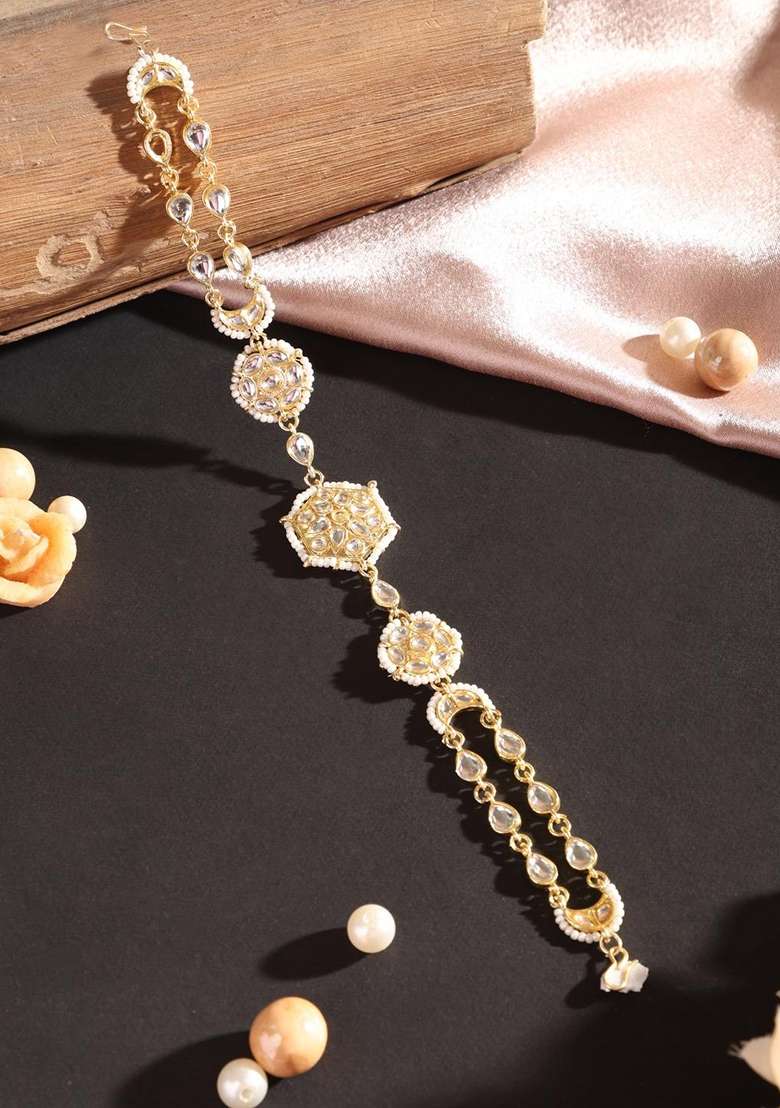 Gold Plated Metal Hair Accessorries - Indya