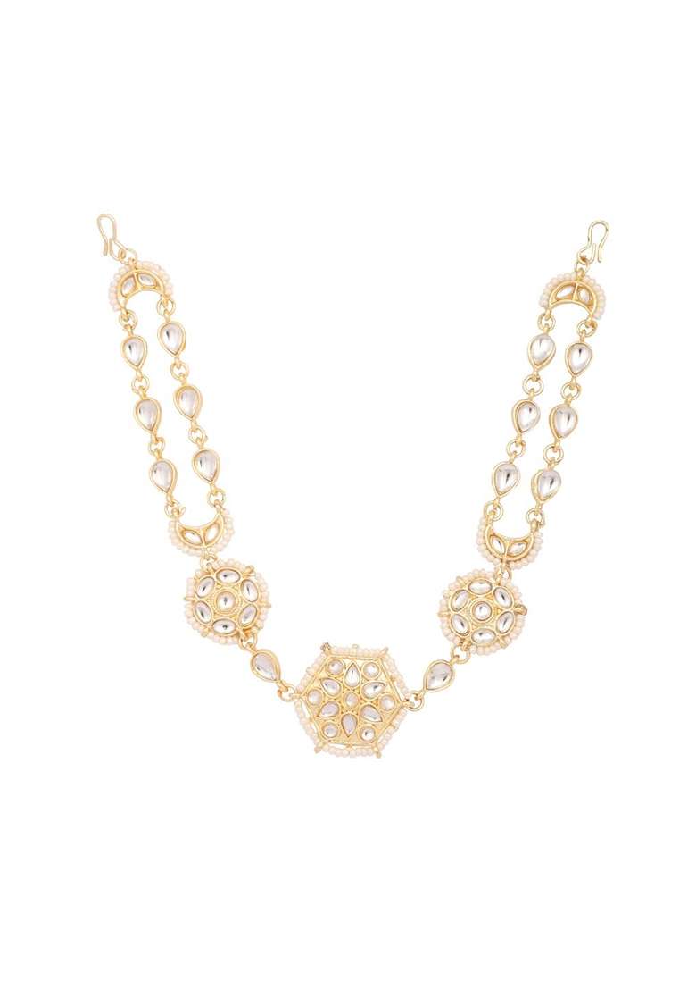 Gold Plated Metal Hair Accessorries - Indya