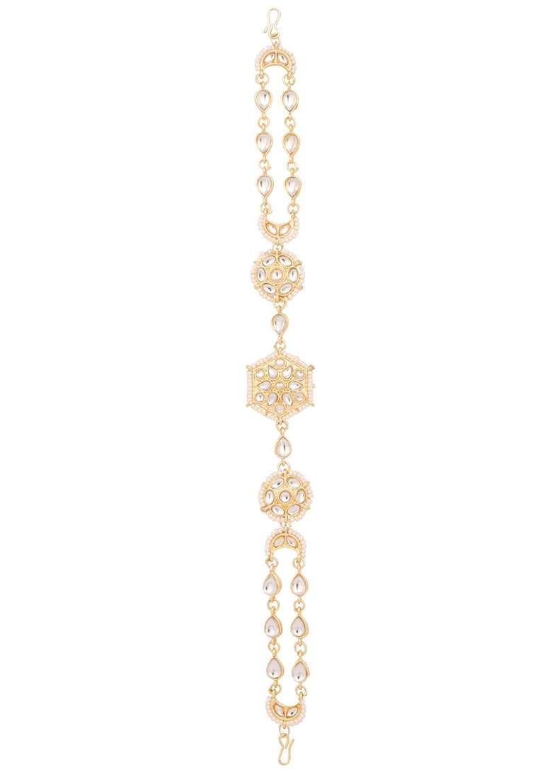 Gold Plated Metal Hair Accessorries - Indya