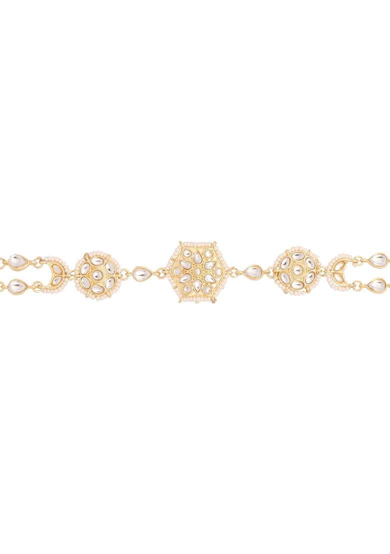 Gold Plated Metal Hair Accessorries - Indya