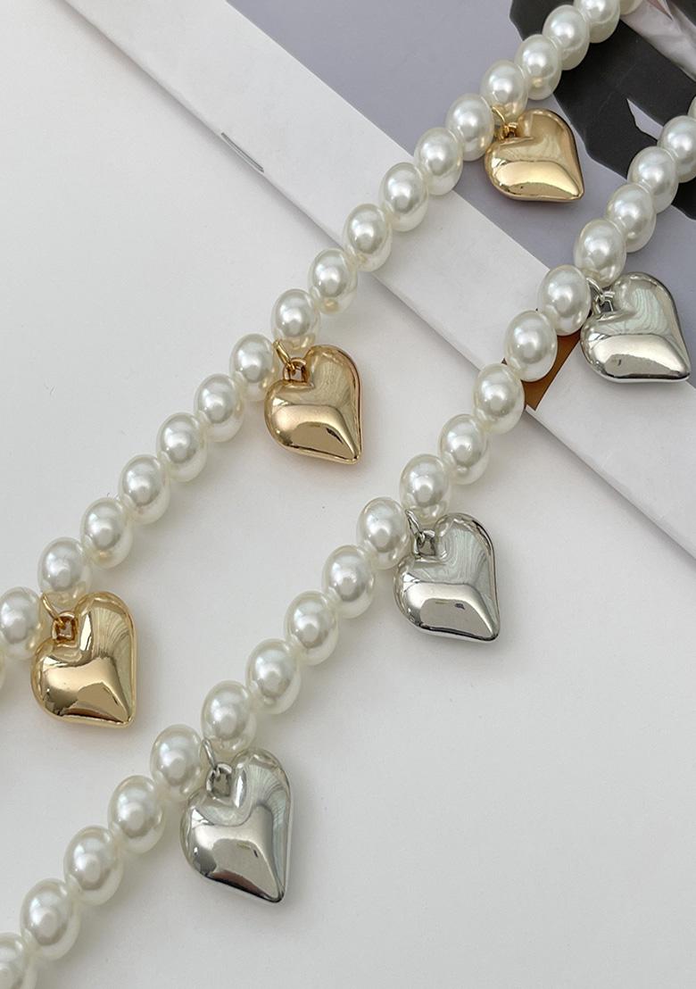 Gold Lobster Clasp Alloy Anklet For Women - Indya