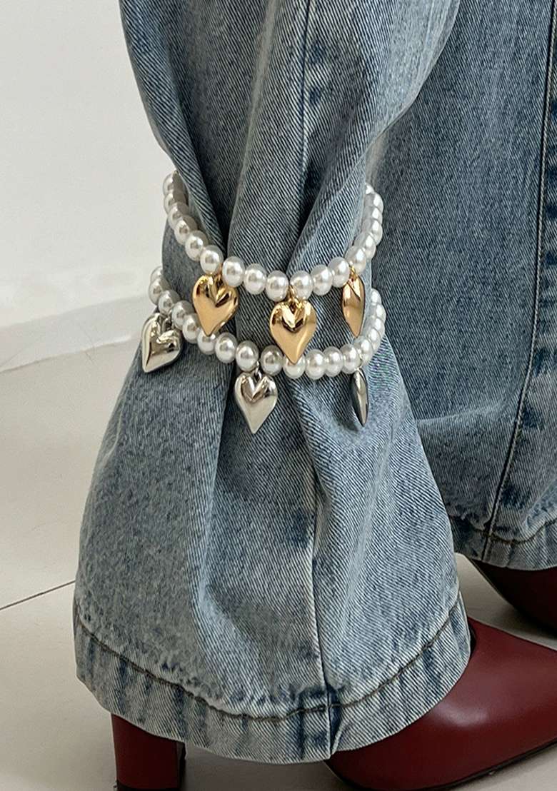 Gold Lobster Clasp Alloy Anklet For Women - Indya