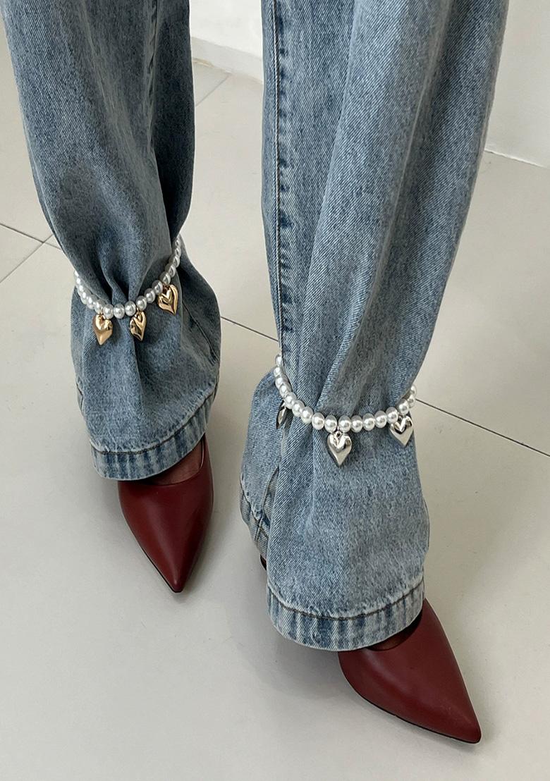 Gold Lobster Clasp Alloy Anklet For Women - Indya