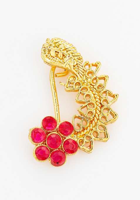 Red Gold Plated Alloy Nosepin