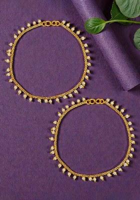 Golden Alloy Anklet