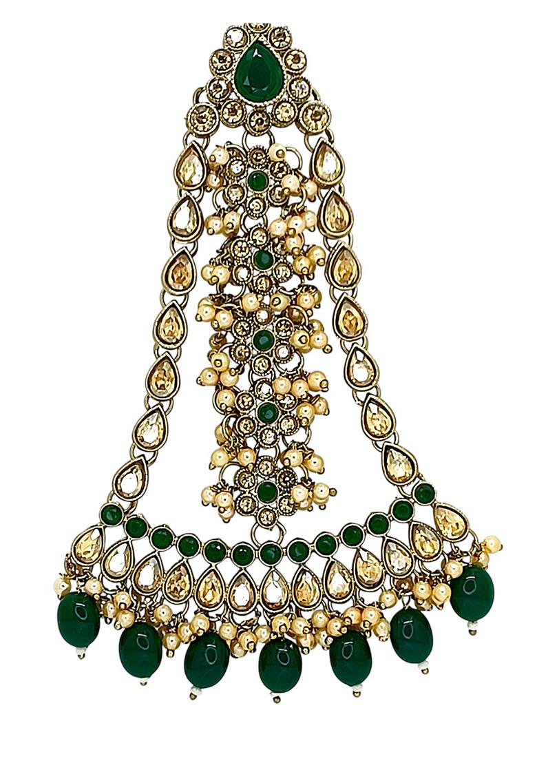 Golden Alloy Maang Tikka - Indya