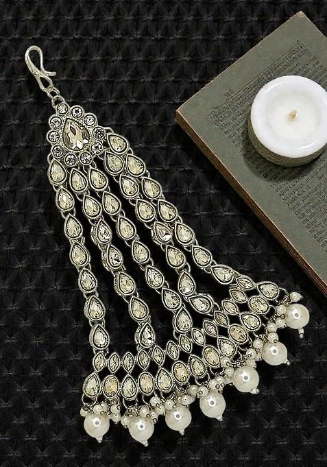 Silver Alloy Maang Tikka