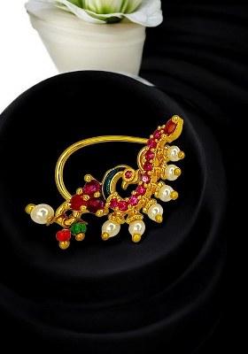Golden Alloy Nose Pin