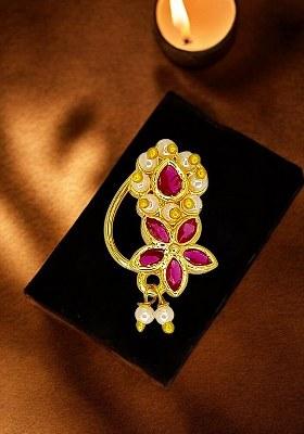 Golden Alloy Nose Pin