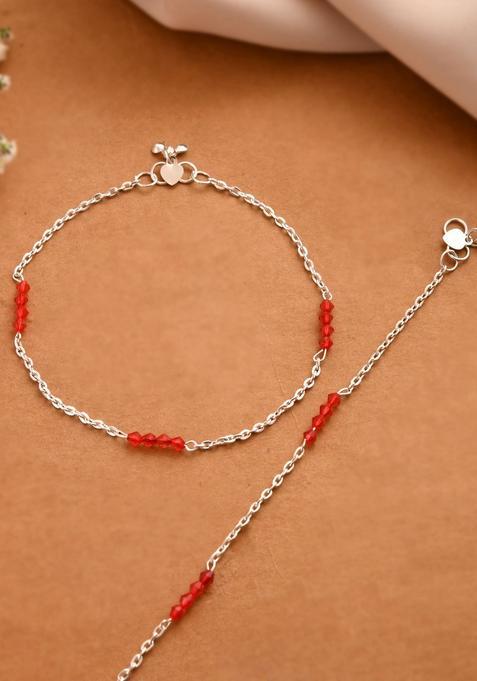 Silver Stainless Steel Anklet