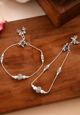 Silver Stainless Steel Anklet