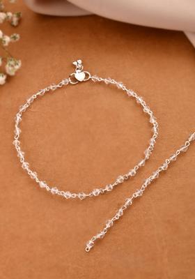 Silver Stainless Steel Anklet