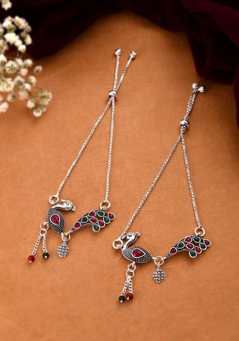 Silver Stainless Steel Anklet