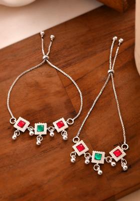 Silver Stainless Steel Anklet