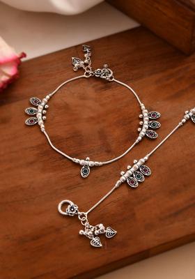 Silver Stainless Steel Anklet