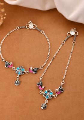 Silver Stainless Steel Anklet